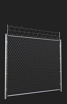 Modular Hexlink Fence - 1x1024x2048 Diffuse, Normal, and  Specular, 2x256² Diffuse, Normal and Alpha and 1x512x128 Diffuse, Normal and Alpha (resized by 50%)