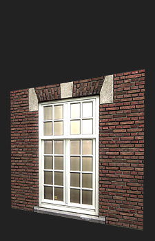 Window Texture - 2 Triangles, 1x2048² Diffuse, Normal, Specular, Gloss and Height